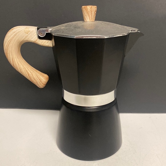 Italian Gnali & Zani Stovetop Coffee MOKA Pot Espresso Maker ITALY Aluminum 6 C - Picture 3 of 15